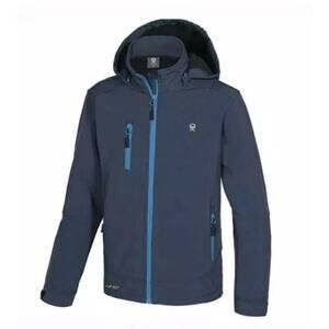 Little Donkey Andy Boys Softshell Jacket with Removable Hood, Fleece Lined Large